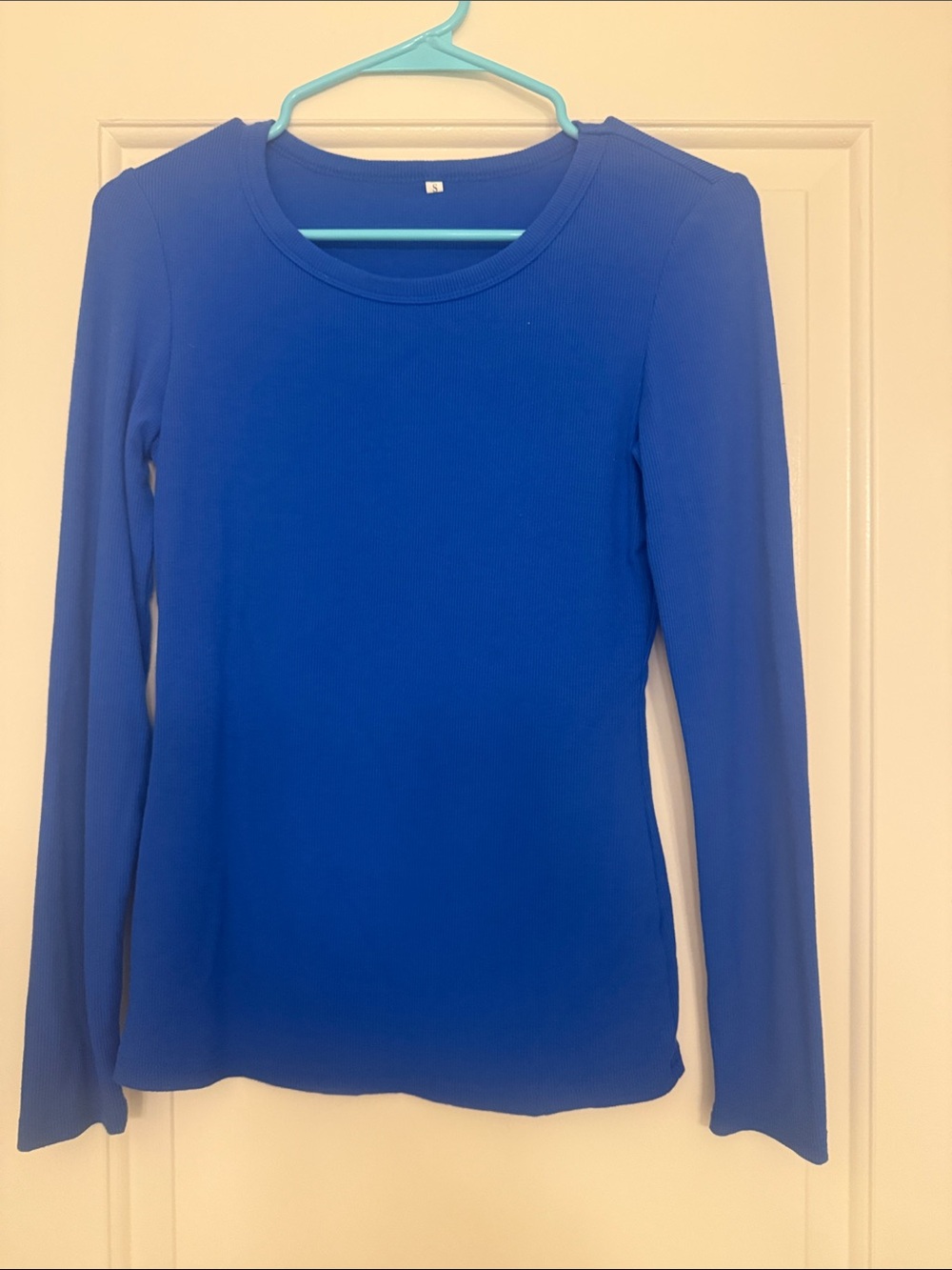 Women’s Long Sleeve Crewneck Top - Blue